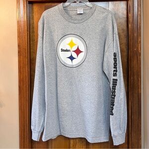 Pittsburgh Steelers Sports Illustrated Long Sleeve T-shirt‎ Mens Sz XL VTG EUC
